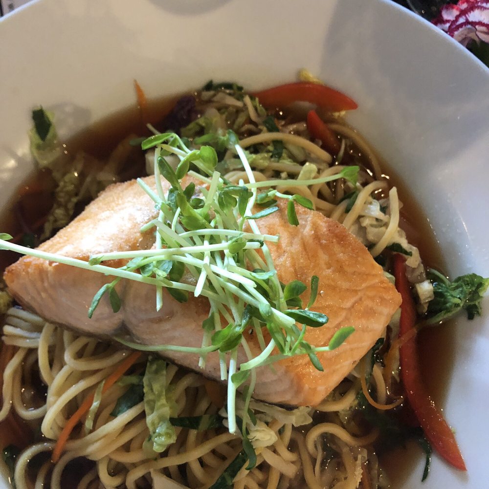 Salmon in miso broth Salmon in miso broth