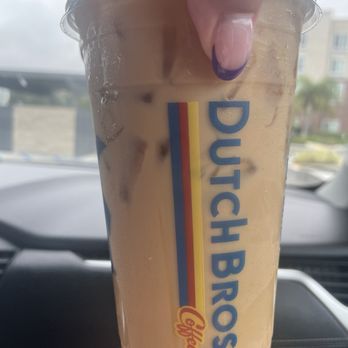 Dutch Bros Coffee - Golden Eagle with almond milk - Juice Bars & Smoothies Near Me - Vista, California