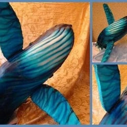 Sugar Daze Bakery - Custom sculptured breaching whale cake