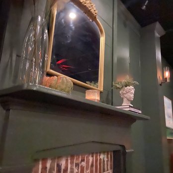 The Primrose - Fireplace Mantle - Bars Near Me - Mission, Kansas The Primrose - Fireplace Mantle - Bars Near Me - Mission, Kansas