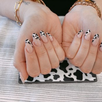 L'Posh Nails - Cow print nails - Nail Salons Near Me - Gilbert, Arizona