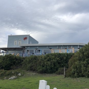 Sam's Chowder House - View of restaurant from the beach - Seafood Near Me - Half Moon Bay, California Sam's Chowder House - View of restaurant from the beach - Seafood Near Me - Half Moon Bay, California