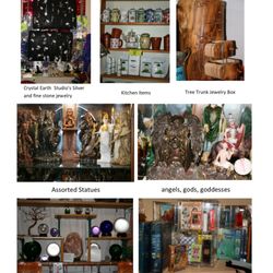 Truely Unique - We carry Crystal Earth Studio’s Silver and fine stone jewelry. Check out our statues, crystal balls and other items.