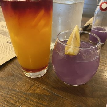First Watch - Morning Meditation (L) and Spiked Lavender Lemonade (R) - Breakfast & Brunch Near Me - Colorado Springs, Colorado First Watch - Morning Meditation (L) and Spiked Lavender Lemonade (R) - Breakfast & Brunch Near Me - Colorado Springs, Colorado