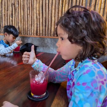 Lola Valentina - Kids love their watermelon juice - Seafood Near Me - Isla Mujeres, ROO