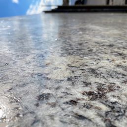 Leathered finish granite. Leathered finish granite.