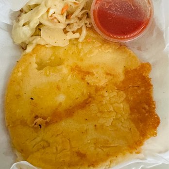 Vallarta Supermarkets - Cheese pupusa (comes with the pickled cabbage and red sauce, not spicy though). - Grocery Near Me - Bakersfield, California