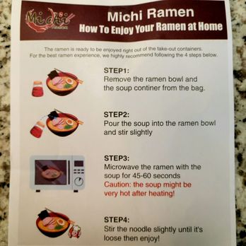 Michi Ramen - June 2021: It accompanied my Takeout order-- very nice for any newbie - Ramen Near Me - Tampa, Florida Michi Ramen - June 2021: It accompanied my Takeout order-- very nice for any newbie - Ramen Near Me - Tampa, Florida