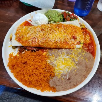 El Sombrero Mexican Restaurant - Chicken fajita burrito - Tacos Near Me - Rapid City, South Dakota