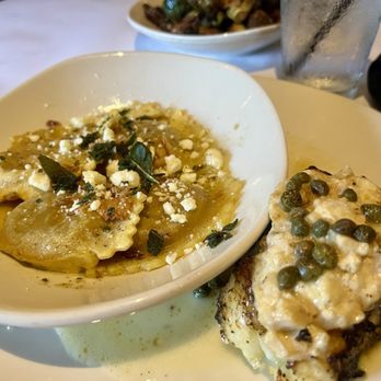 Bonefish Grill - Imperial sea bass with pumpkin ravioli (huge disappointment) - Seafood Near Me - Fredericksburg, Virginia