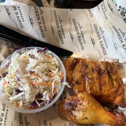 Santa Barbara Chicken Ranch - Chicken 2 pc with coleslaw