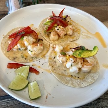 Azafran Restaurant - Shrimp tacos (one with no tomato) - Breakfast & Brunch Near Me - Camarillo, California Azafran Restaurant - Shrimp tacos (one with no tomato) - Breakfast & Brunch Near Me - Camarillo, California