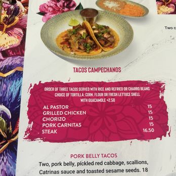 Catrina’s Tacos & Tequila - Snap of the taco meal.  Should offer a choice of more than 1 protein. - Mexican Near Me - Charleston, South Carolina