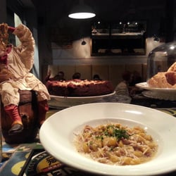 Carabassa - Homemade Gnocchi of pumpkin with gorgonzola and sausage