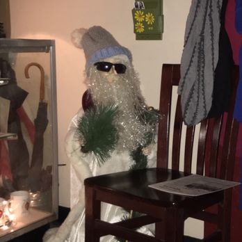 The Top - Creepy looking santa at entrance - New American Near Me - Gainesville, Florida