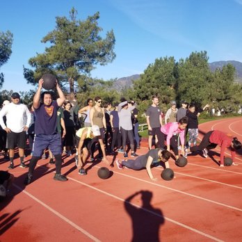 Athletics For All - Saturday class at APU's track and field Slam ball burpees for core strength and sprints for fun - Trainers Near Me - Azusa, California Athletics For All - Saturday class at APU's track and field Slam ball burpees for core strength and sprints for fun - Trainers Near Me - Azusa, California