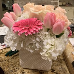 Asked for pink & white bouquet - got a pink & white bouquet! Asked for pink & white bouquet - got a pink & white bouquet!