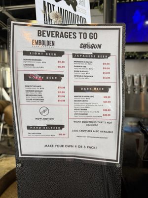 Menu photo 1 Embolden Beer Company San Diego, CA Menu photo 1 Embolden Beer Company San Diego, CA