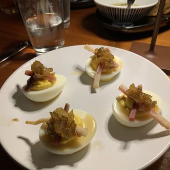 Park Inn - DEVILED EGGS- Swiss Chard Chutney, Bacon - New American Near Me - Hammondsport, New York