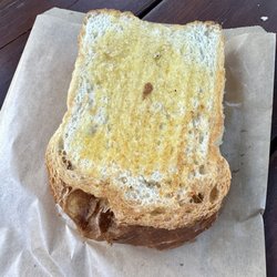 Arrowtown Bakery Cafe - Ham, cheese and onion sandwich