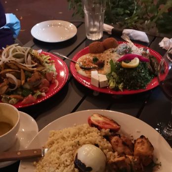 Cedar Palace - Vegetarian combo, shish tawook - Lebanese Near Me - Chicago, Illinois