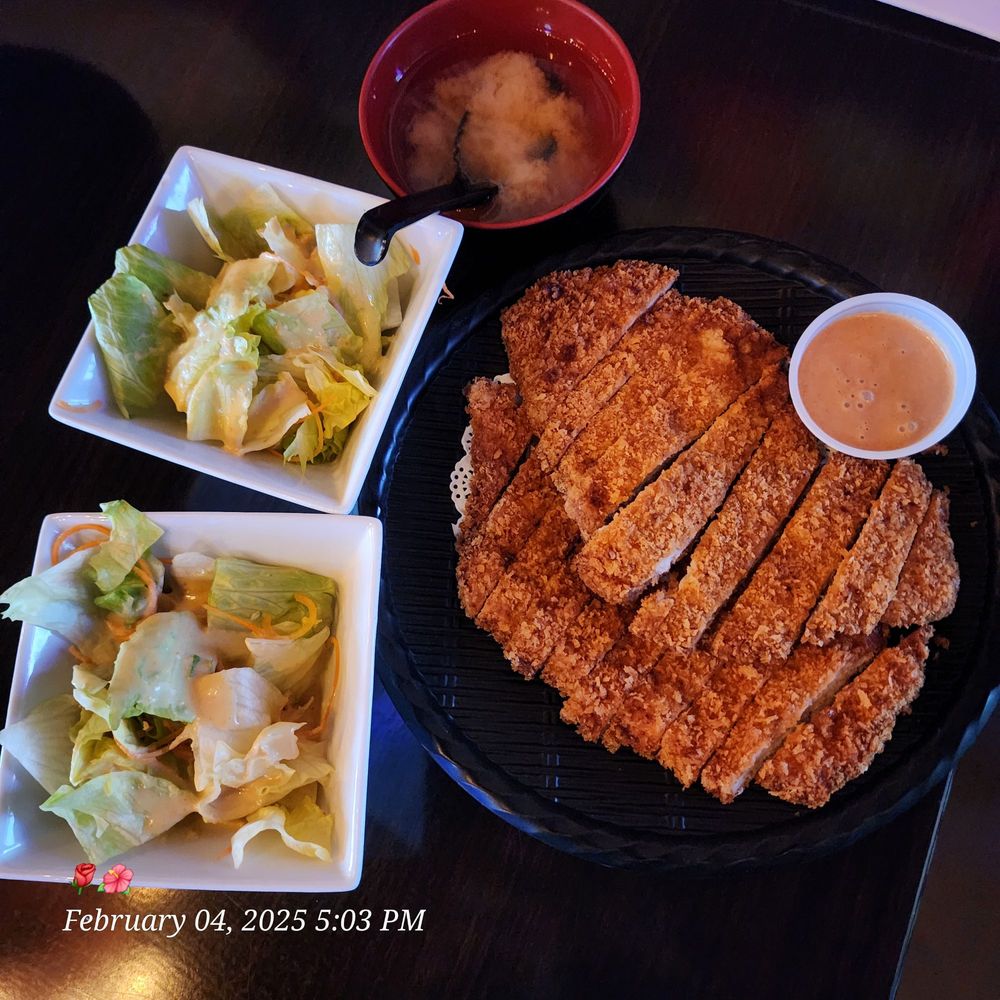 Double salary instead of fried rice, miso soup and pork tonkatsu