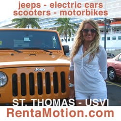 Rent-A-Motion - Rentals: Jeeps, Electric Cars, Scooters, Motorbikes, Jetskis & Kayaks in St. Thomas, US Virgin Islands. A member of CoolestCarib