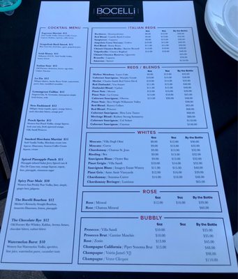 Menu photo 7 Bocelli Modern Italian Tampa, FL Menu photo 7 Bocelli Modern Italian Tampa, FL