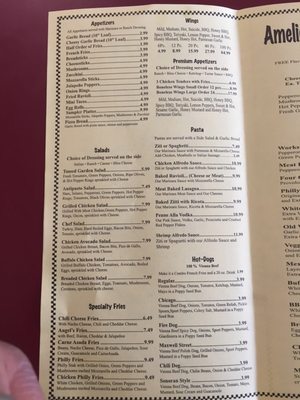 Menu photo 6 Amelio' s Pizza and More Phoenix, AZ