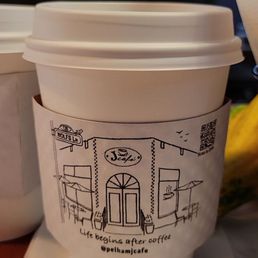 Custom J Cafe cup holder