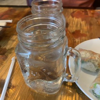 Pho 5up - Crofton - Water in cute little mason jars - Vietnamese Near Me - Crofton, Maryland Pho 5up - Crofton - Water in cute little mason jars - Vietnamese Near Me - Crofton, Maryland