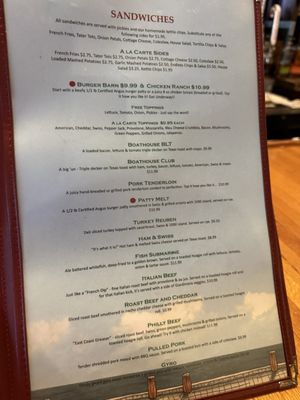 Menu photo 5 Boathouse Grill Indianapolis, IN