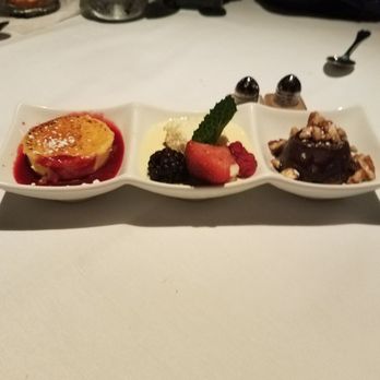 Frederick's Restaurant - trio dessert - French Near Me - San Antonio, Texas