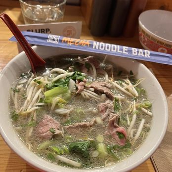 Mecha Noodle Bar - Pho tai with add-on's of greens and marrow oil. - Noodles Near Me - Boston, Massachusetts