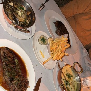 Maple & Ash - Classic Steak Frites; Roasted Mushrooms; & 28 Day Dry-Aged Bone-In Ribeye; Whipped & Buttered Potatoes - Steakhouses Near Me - Chicago, Illinois