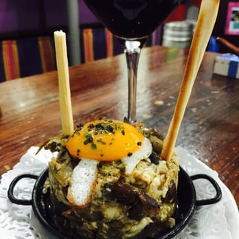 Astelena - Egg and mushroom hot dish - Tapas Bars Near Me - Donostia / San Sebastián, SS Astelena - Egg and mushroom hot dish - Tapas Bars Near Me - Donostia / San Sebastián, SS