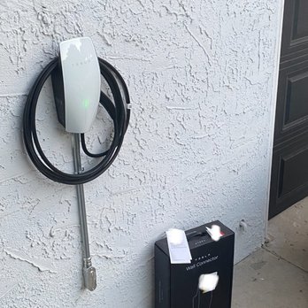 Faraday Electric - TWC installed outside of our garage. 50ft run through the crawlspace, since our attic is horrendously designed. - Electricians Near Me