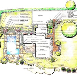 New Englandscape - Example of a plan carefully drawn by owner, Joe Ascolese