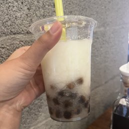 lychee slushy with boba lychee slushy with boba
