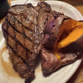 Texas Roadhouse - Porterhouse T-Bone* with Sweet Potato - Barbeque Near Me - Tracy, California