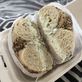 Mill Creek Bagel Company - Everything bagel with scallion cream cheese - Bagels Near Me - Elgin, Illinois Mill Creek Bagel Company - Everything bagel with scallion cream cheese - Bagels Near Me - Elgin, Illinois
