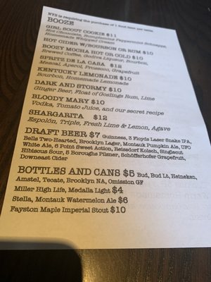 Menu photo 3 Hinterlands Bar Brooklyn, NY