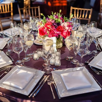 SPINA - centerpiece with table setting (orchids, roses, lisianthus, hydrangea, stock) - Wedding Planning Near Me - New York, New York SPINA - centerpiece with table setting (orchids, roses, lisianthus, hydrangea, stock) - Wedding Planning Near Me - New York, New York