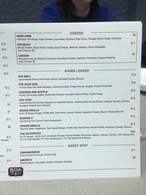 Menu photo 3 Rizzo's Bar & Inn Chicago, IL