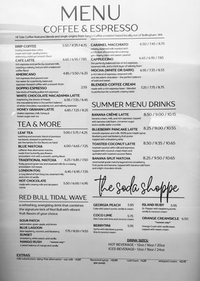 Menu photo 1 HI Tide Coffee Ferndale, WA