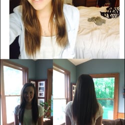 Jennifer Burnside at Salon 4 - Before and after hair extensions