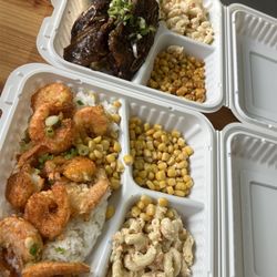 Aloha Hawaiian Grill - Maui beef ribs + hawaiian garlic shrimp