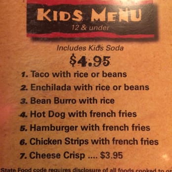 Julio G's Tatum - Kids menu - Mexican Near Me - Phoenix, Arizona Julio G's Tatum - Kids menu - Mexican Near Me - Phoenix, Arizona