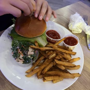 Lucky Lobster Co - Lucky Burger with Hand cut fries - Seafood Near Me - Dunedin, Florida Lucky Lobster Co - Lucky Burger with Hand cut fries - Seafood Near Me - Dunedin, Florida