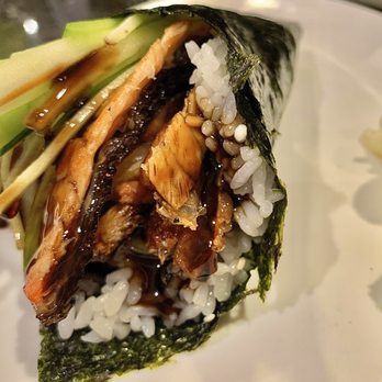 Wasabi - Salmon skin hand roll - Japanese Near Me - Jacksonville, North Carolina Wasabi - Salmon skin hand roll - Japanese Near Me - Jacksonville, North Carolina